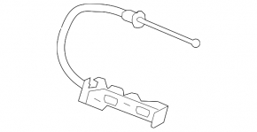 Nissan Pathfinder 17-20 hood release lever