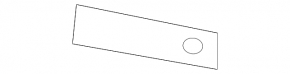 Hood seal front left second part Nissan Rogue 14-20