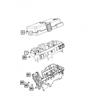 Chrysler Pacifica 20 Underhood Fuse Box
