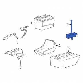 Battery mount Ford Mustang mk6 15-