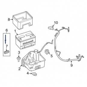 Battery mount Ford Mustang mk6 15-