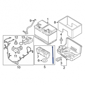 Battery mount Ford Mustang mk6 15-