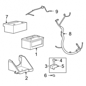 Battery mount Ford Mustang mk6 15-