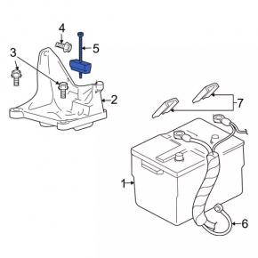 Battery mount Ford Mustang mk6 15-