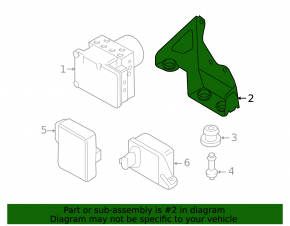 ABS bracket for Audi Q7 4L 10-15 upper