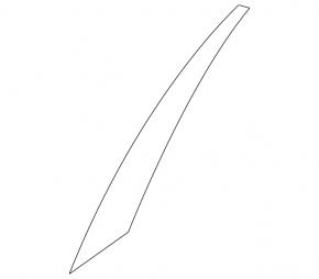 Door trim side rear left front Nissan Sentra 13-19
