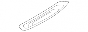 Door sill trim rear left outer Kia Sorento 10-15 black