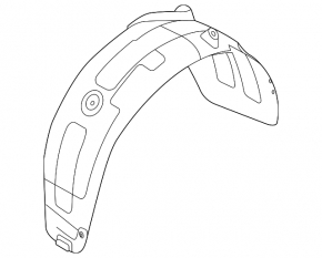 Rear right fender liner for Kia Soul 20-22
