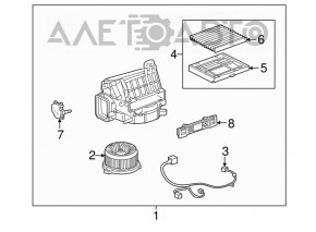 Actuator motor heater drive ventilation Lexus RX300 98-03