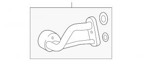 Lexus IS250 14-16 air conditioner heater-condenser tube assembly