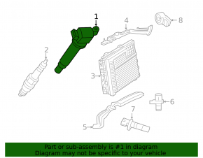 Ignition Coil Toyota Highlander 08-13 3.5