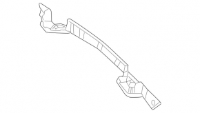 Upper side central trunk door trim Mercedes GLS-class X166 13-19 on the body