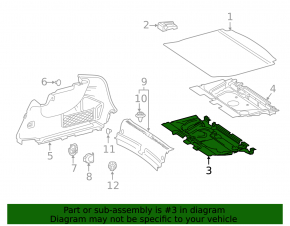 Trunk tray Mercedes H247 GLA 20-23