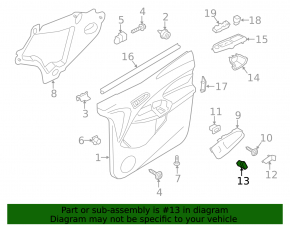 Central lock button front left Ford Escape MK3 13-19
