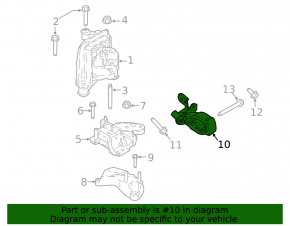 Rear engine mount for Ford Ecosport 18-22 2.0 without bracket