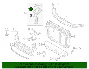 Left TV upper bar mount Mazda CX-5 17-24