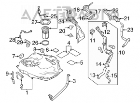 Fuel pump for Mazda3 MPS 09-13