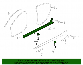 Right threshold for Jaguar XE 17-20