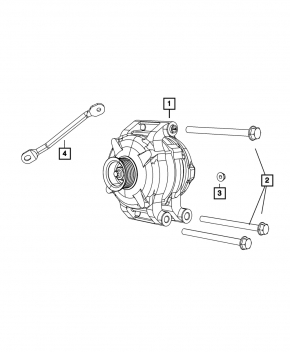 Generator Dodge Durango 11-24 220 amp 5.7, 6.2, 6.4