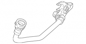 Cooling pipe automatic transmission BMW 7 G11 G12 16-19 B58 short