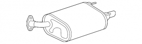 Muffler rear part barrel left Toyota Avalon 13-18 3.5