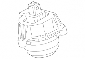 Engine mount left BMW X5 G05 19-23 3.0T OEM