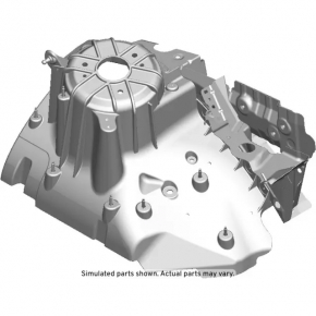Front left quarter Cadillac CTS 14- silver, poke