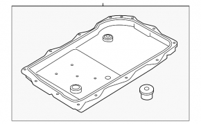 Automatic transmission pan BMW 3 F30 12-16 RWD GA8HP45Z