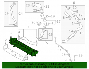 Intercooler for Hyundai Veloster 19-22 1.6, 2.0