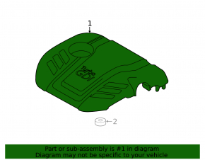 Engine cover Hyundai Sonata 15-17 1.6T