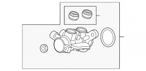 Brake Master Cylinder Volvo XC40 19-22