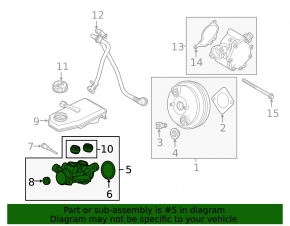 Brake Master Cylinder Volvo XC40 19-22