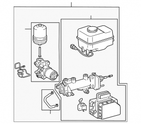 Master brake cylinder assembly with ABS Lexus GX470 03-09