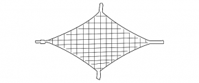 Audi Q8 19-26 trunk organizer net black