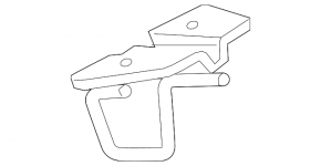 Tailgate lock bracket BMW X1 F48 16-22