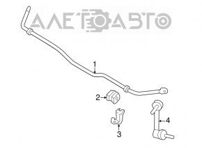 Rear stabilizer Nissan Murano z51 09-14 AWD