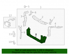 Toyota Camry V40 lower TV bracket