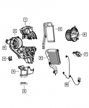 Dodge Journey 11-20 Rear Heater Resistor