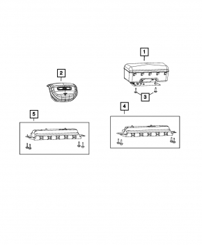 Jeep Grand Cherokee WL 21-25 passenger airbag in the dashboard