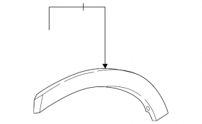 Rear left rear fender arch trim Honda CRV 23-