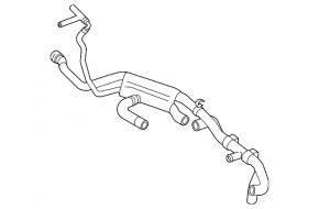 Cooling system pipes VW Touareg 11-17 3.6