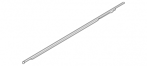Molding door-glass central rear right Hyundai Ioniq 17-22 chrome