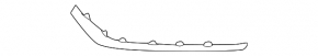 Front bumper molding left Hyundai Sonata 18-19