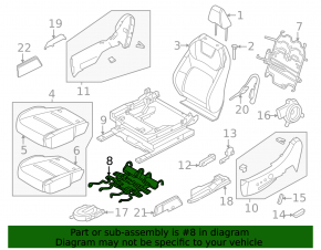 Nissan Ariya 23-25 driver's seat lumbar support