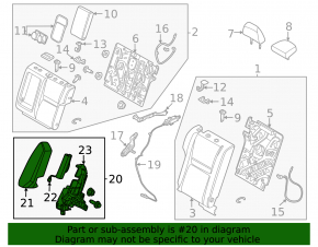 Airbag airbag seat rear right Nissan Rogue 21-24