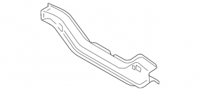 Audi A4 B8 08-16 sedan rear panel, 3 parts, on the body, blue