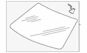 Windshield Audi A3 8V 16-16 for camera