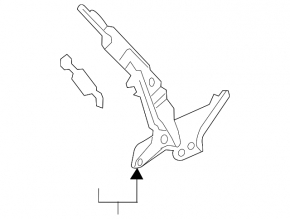 Right hood hinge Audi A5 F5 17-