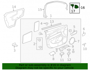 Front right mirror plug Chevrolet Cruze 11-15