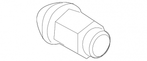 Wheel nut d19 M14x1.5 Ford Mustang mk6 15-23 type 2
